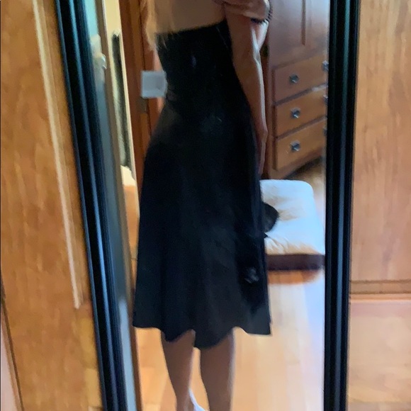 Black strapless midi dress - Picture 2 of 6